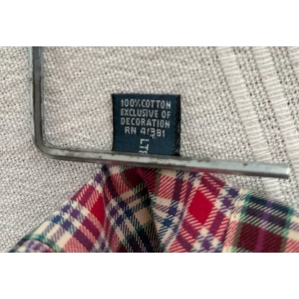 Polo Ralph Lauren Mens Long Sleeve Plaid Button Down Large 100% Cotton